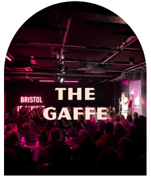 The Gaffe Comedy Club logo